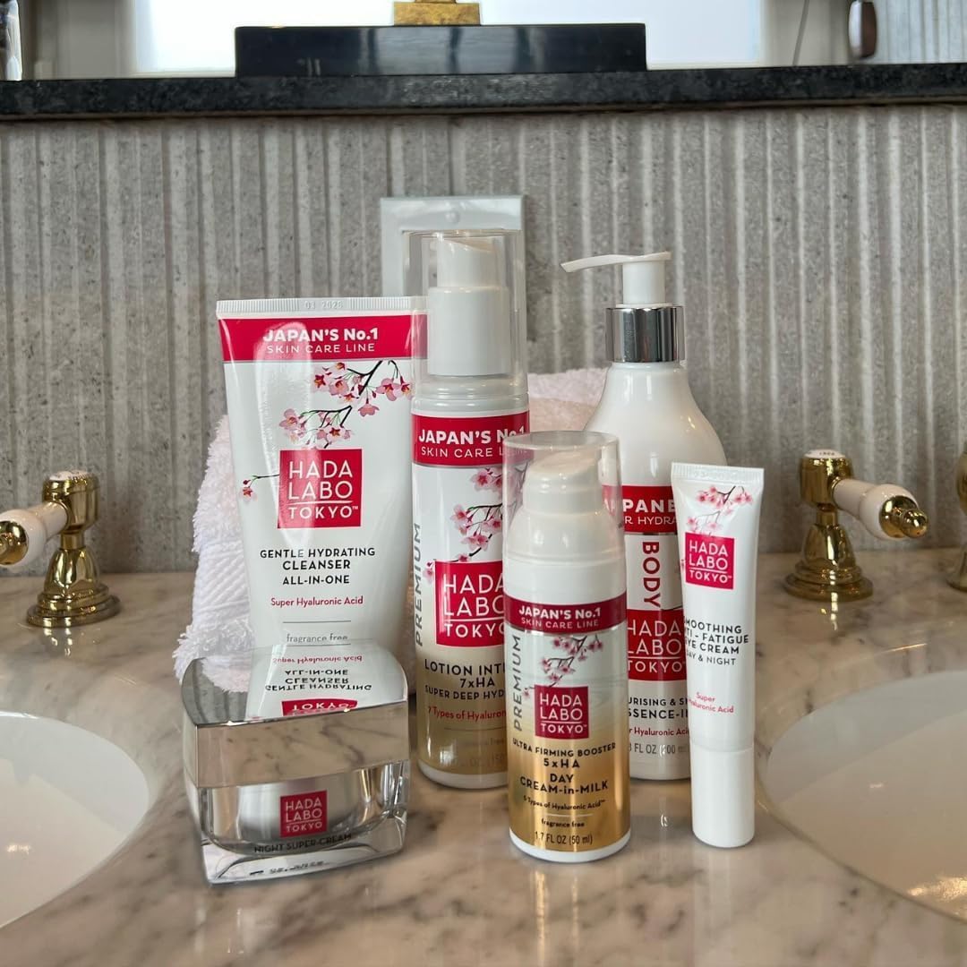 Hada Labo Tokyo - Premium Ultra Firming Booster Day Cream-In-Milk, 7 types of Hyaluronic Acid