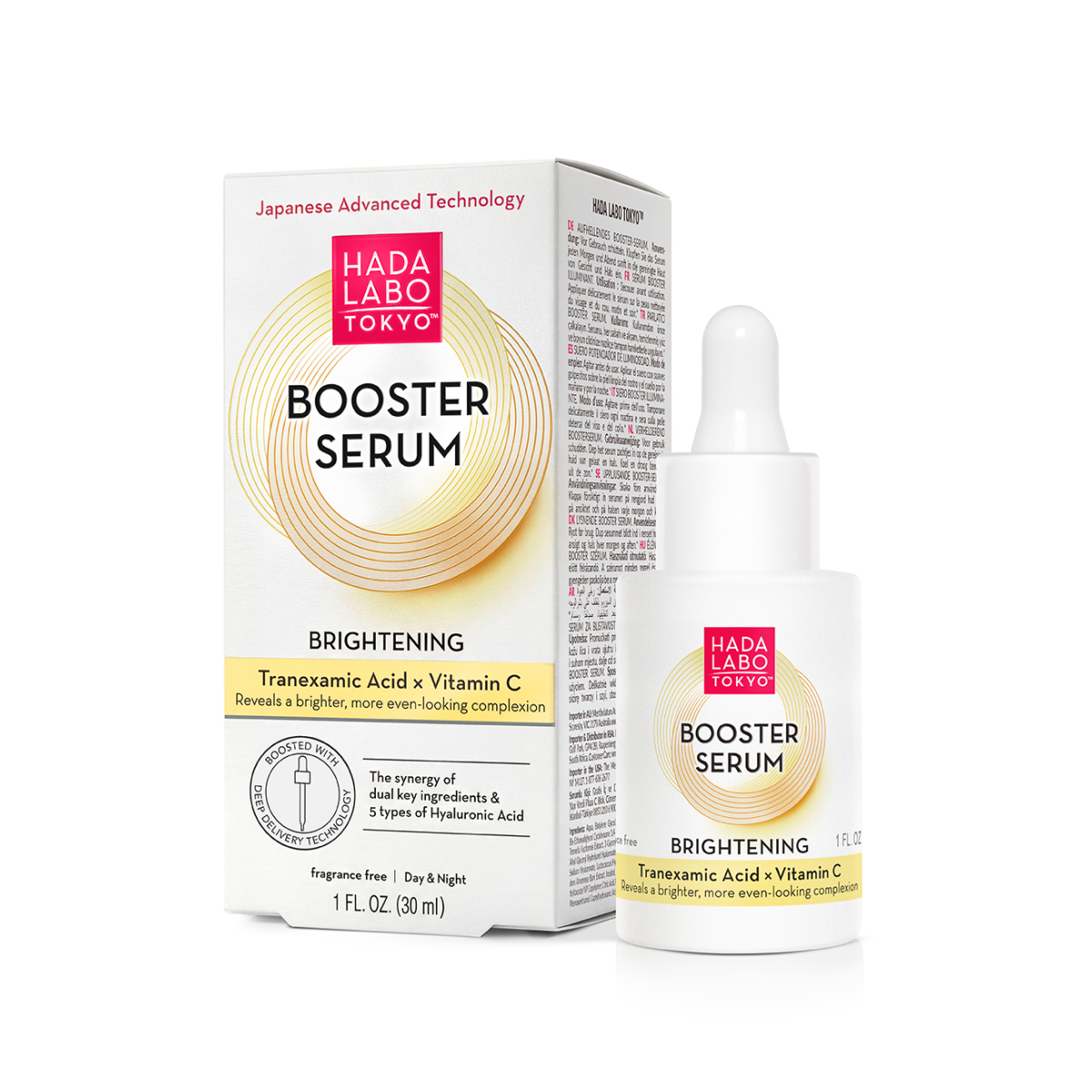 Hada Labo Tokyo Booster Serum for Even Skin Tone with Tranexamic Acid and Vitamin C 30ml