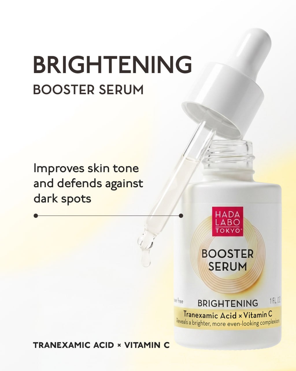 Hada Labo Tokyo Booster Serum for Even Skin Tone with Tranexamic Acid and Vitamin C 30ml