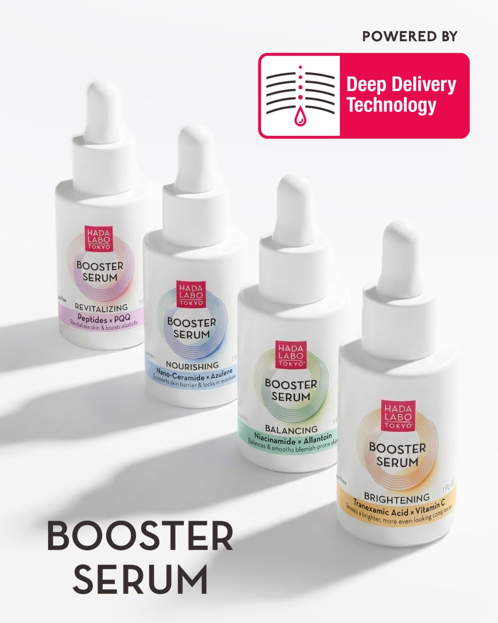 Hada Labo Tokyo Booster hranilni serum z nano-ceramidi in azulenom 30ml