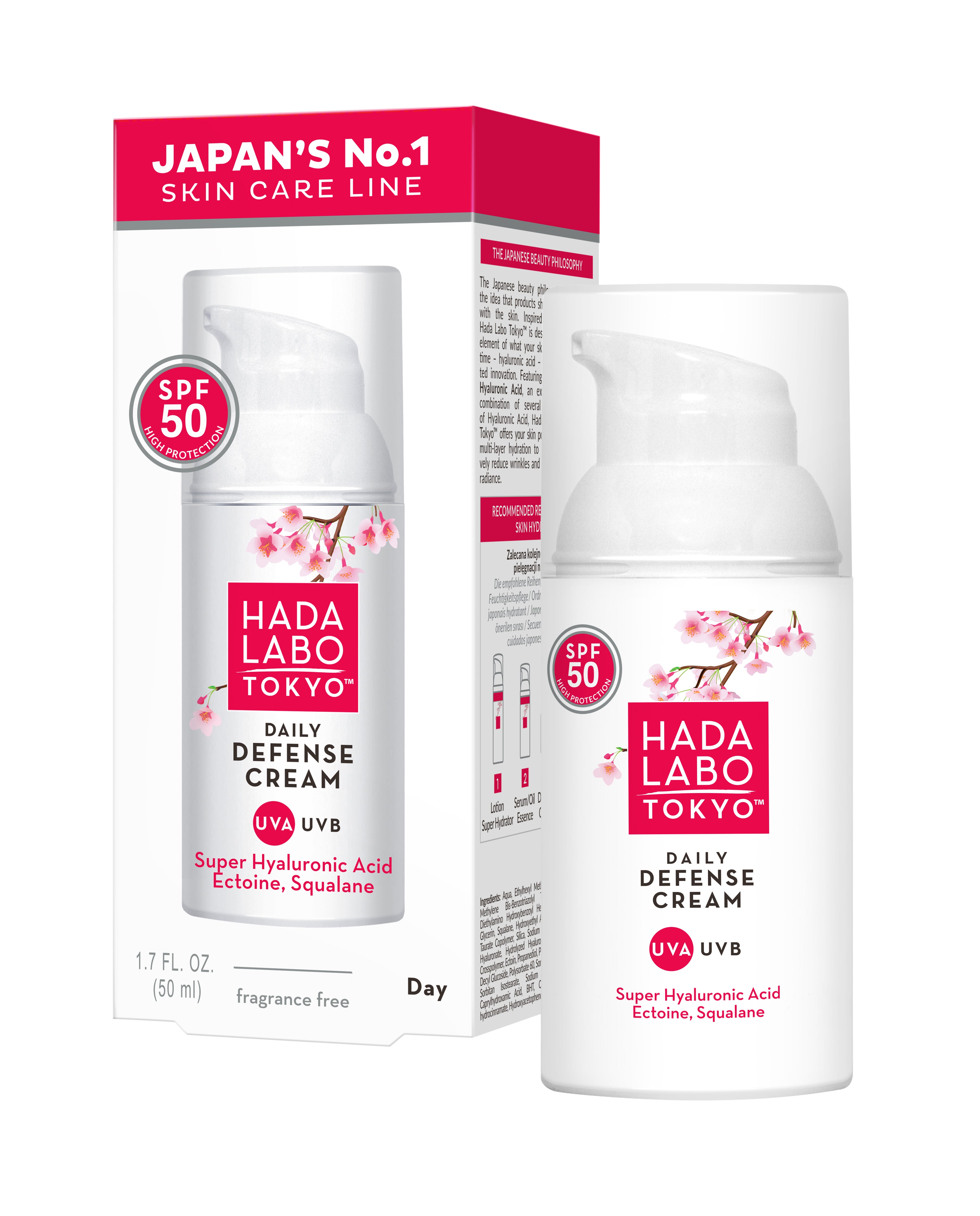 HADA LABO TOKYO DNEVNA KREMA Z ZAŠČITNIM FAKTORJEM ZF 50, 50ml