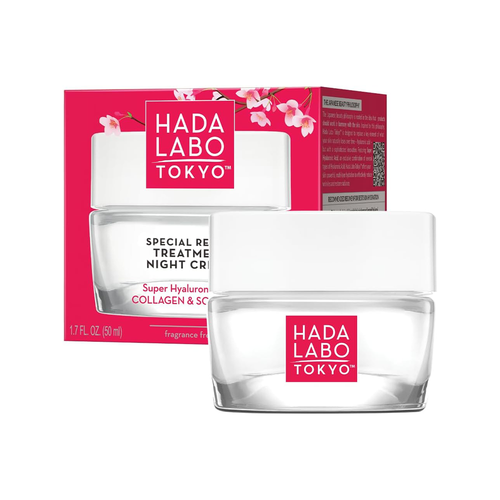 Hada Labo Tokyo - Anti-Ageing Special Repair Treatment Night Cream with Super Hyaluronic Acid, Collagen & Squalane 50ml