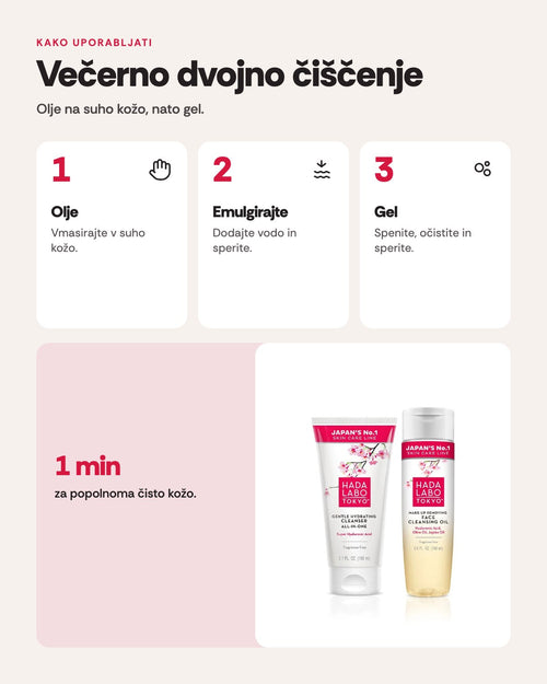 Hada Labo Tokyo Set za dvojno čiščenje obraza