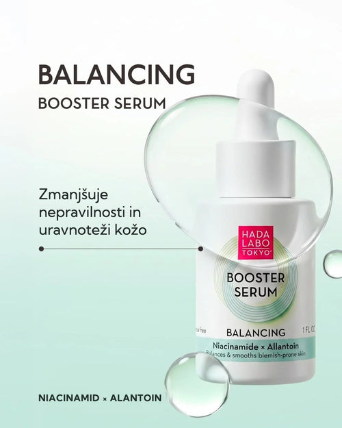 Hada Labo Tokyo Booster pomirjujoči serum z niacinamidom in alantoinom 30ml
