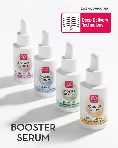 Hada Labo Tokyo Booster Serum za obnovo in učvrstitev kože s peptidi in PQQ 30ml