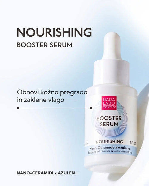 Hada Labo Tokyo Booster hranilni serum z nano-ceramidi in azulenom 30ml