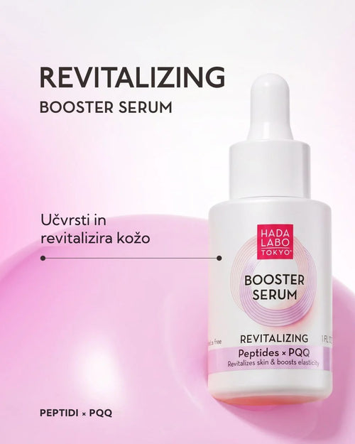 Hada Labo Tokyo Booster Serum za obnovo in učvrstitev kože s peptidi in PQQ 30ml