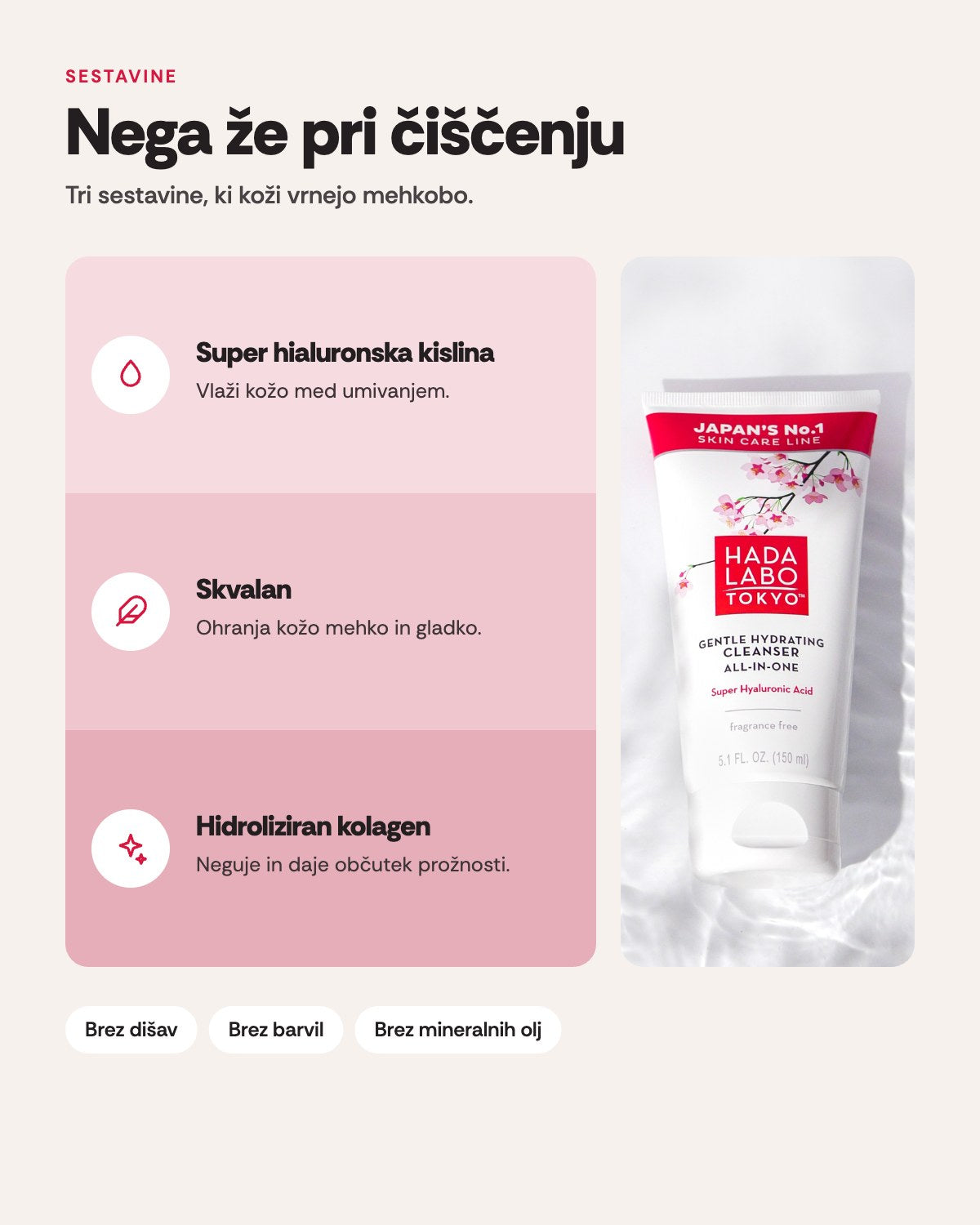 Gentle Hydrating Cleanser – sestavine