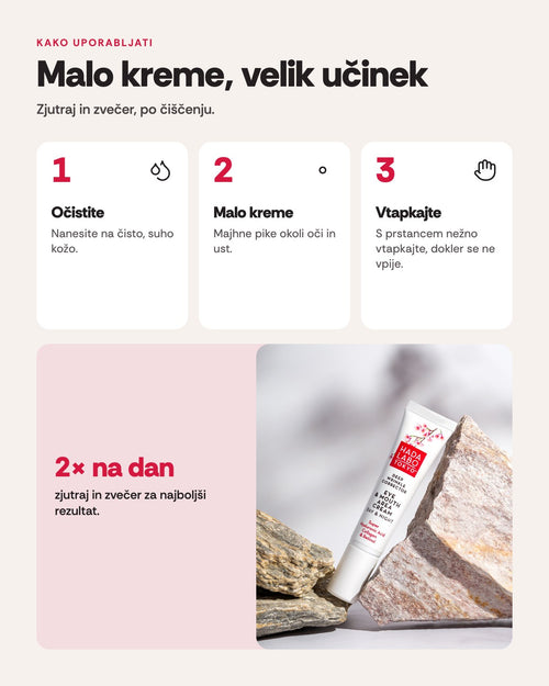 Hada Labo Tokyo Anti-age krema za predel okoli ustnic in oči, 15 ml