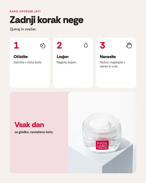 Hada Labo Tokyo dnevna in nočna vlažilna krema Absolute Smoothing &amp; Moisturizing Cream, 50 ml