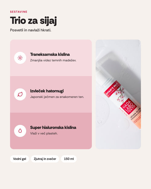 Losjon za sijaj in posvetlitev kože Lotion Glow Brightening Hydrator, 150 ml