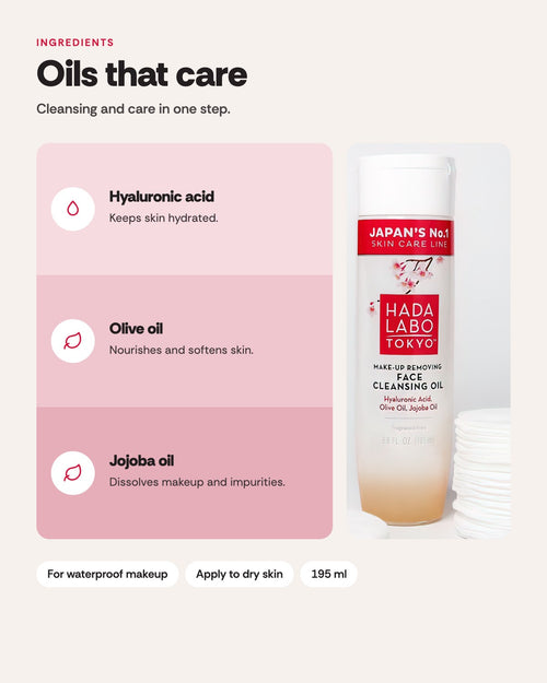 Hada Labo Tokyo Cleansing Oil Make-up Removing 195ml