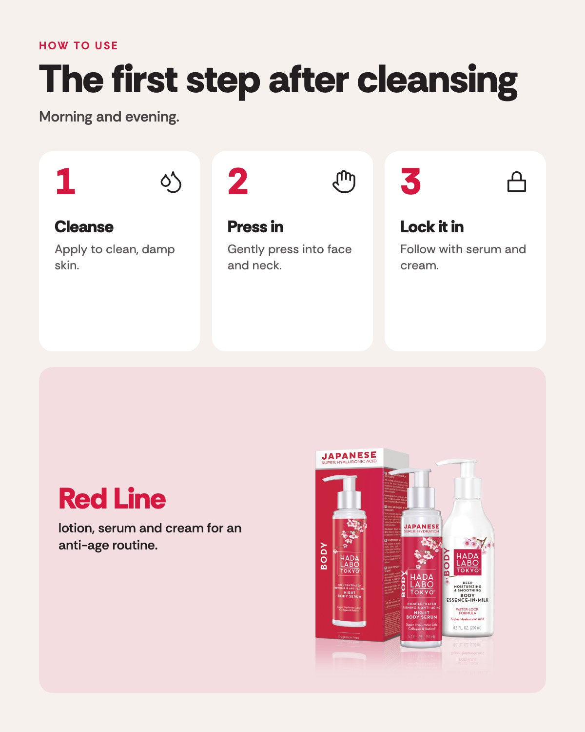 Hada Labo Tokyo Anti-Aging Lotion – how to use