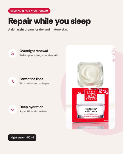 Hada Labo Tokyo Anti-Aging Special Repair Night Cream 50ml