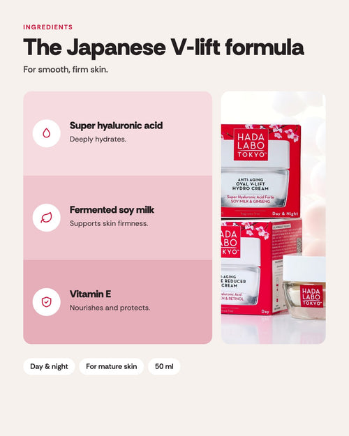Hada Labo Tokyo Anti-Aging Oval V-Lift Hydro Cream 50ml