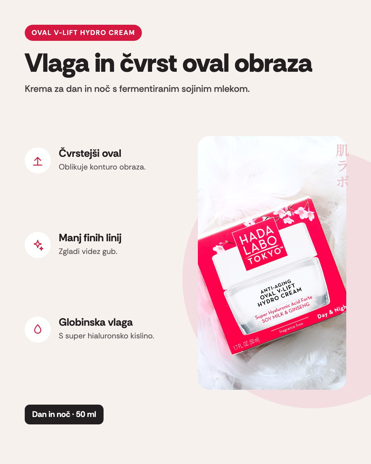 Hada Labo Tokyo V-Lift – prednosti