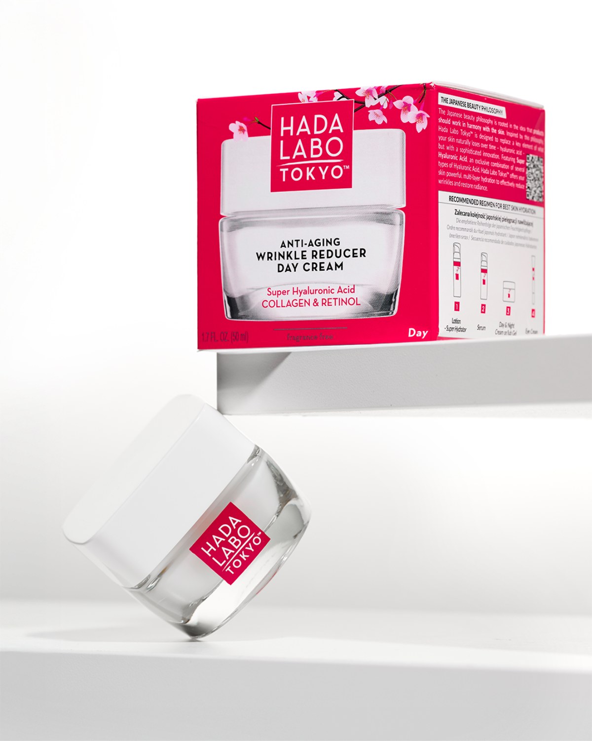 HADA Holoholo 170g 2本セット Hada Labo Tokyo Anti-Aging Wrinkle Reducer Day Cream 50ml