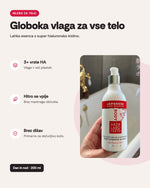 Hada Labo Tokyo Body Essence Milk – prednosti