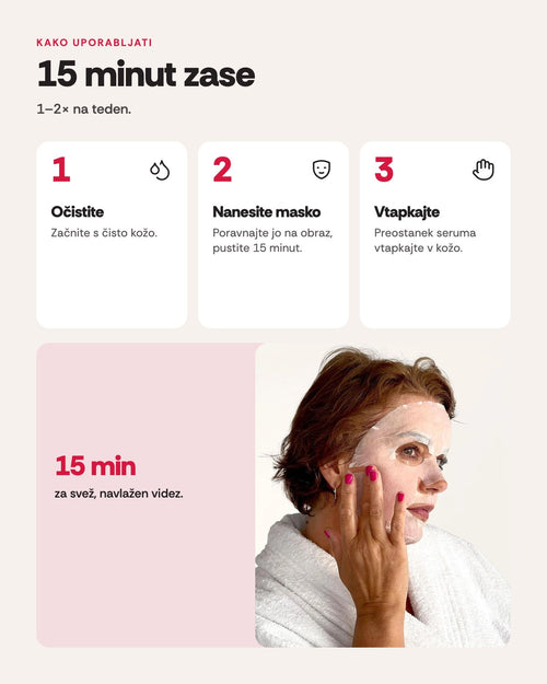 Hada Labo Tokyo Premium maska za obraz v robčku Express Glow &amp; Anti-stress, 1 kos