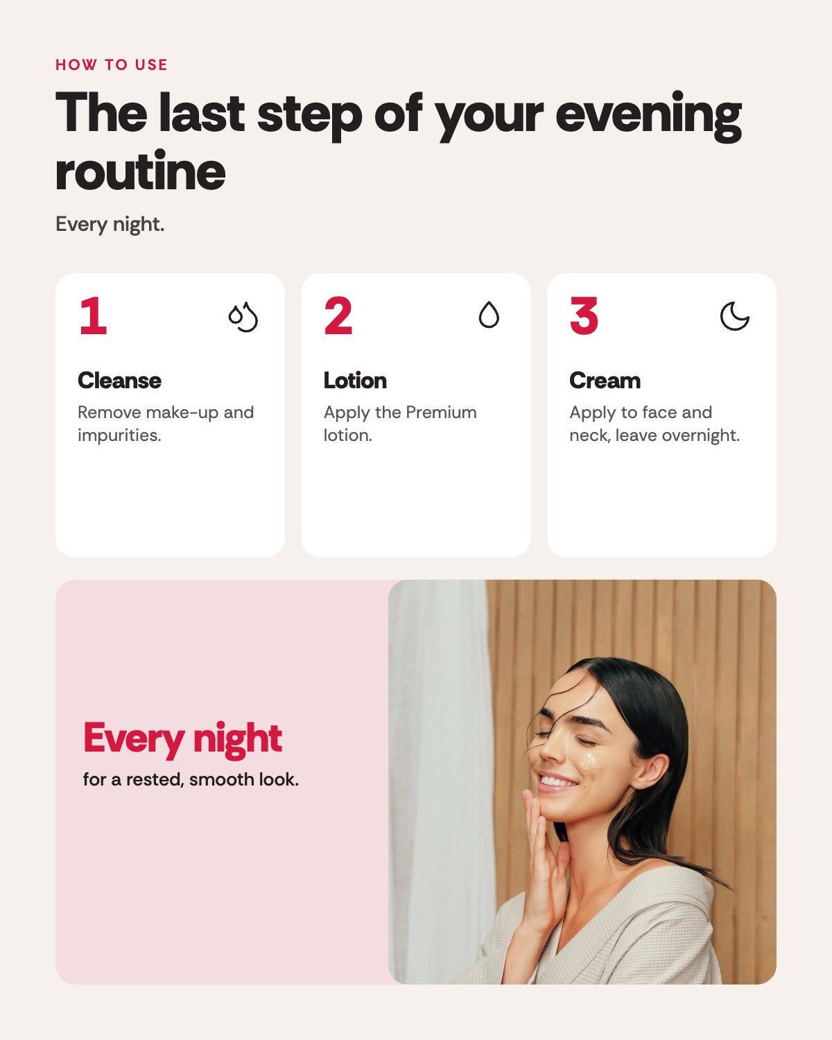 Hada Labo Tokyo Premium Extreme Night Cream – how to use