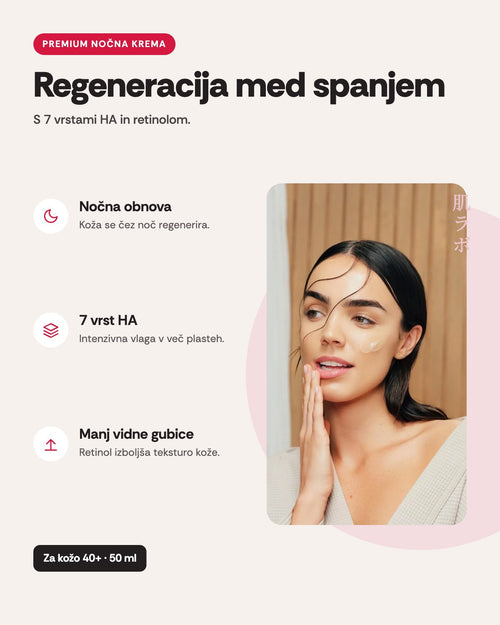 Hada Labo Tokyo Premium nočna krema za obraz Extreme Skin Regenerator 7xHA, 50 ml